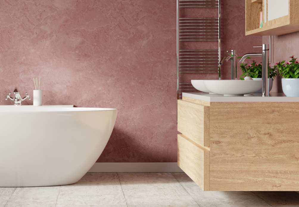 modern bathroom with sleek finishes, glass shower, and minimalist fixtures used as feature image