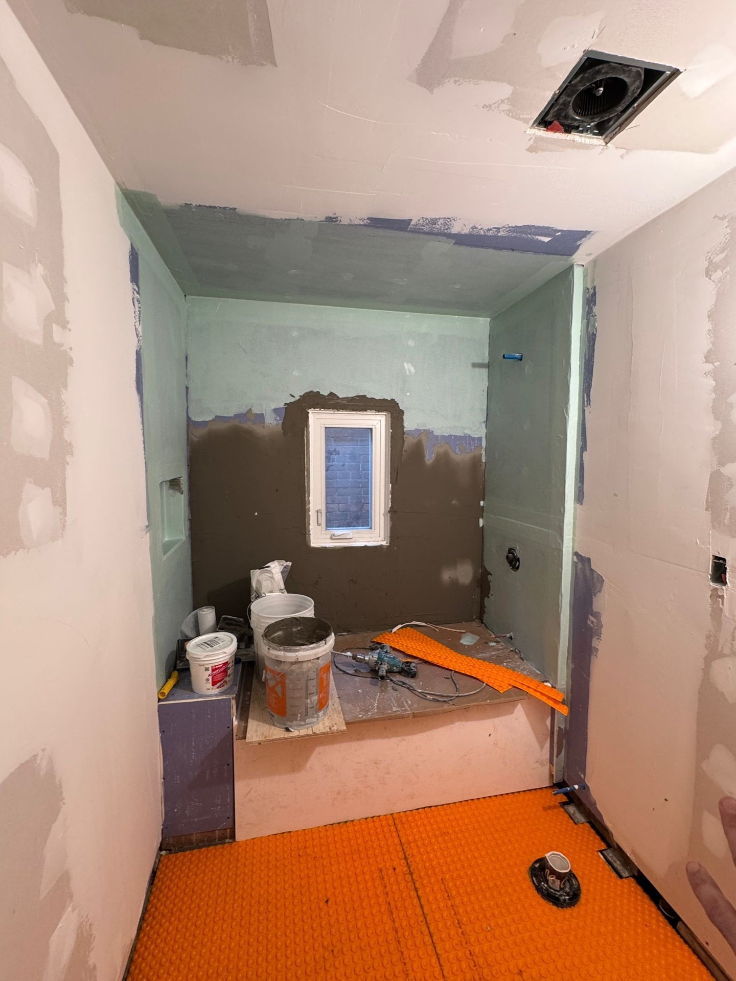 Bathroom Waterproofing & In-Floor Heating Installation