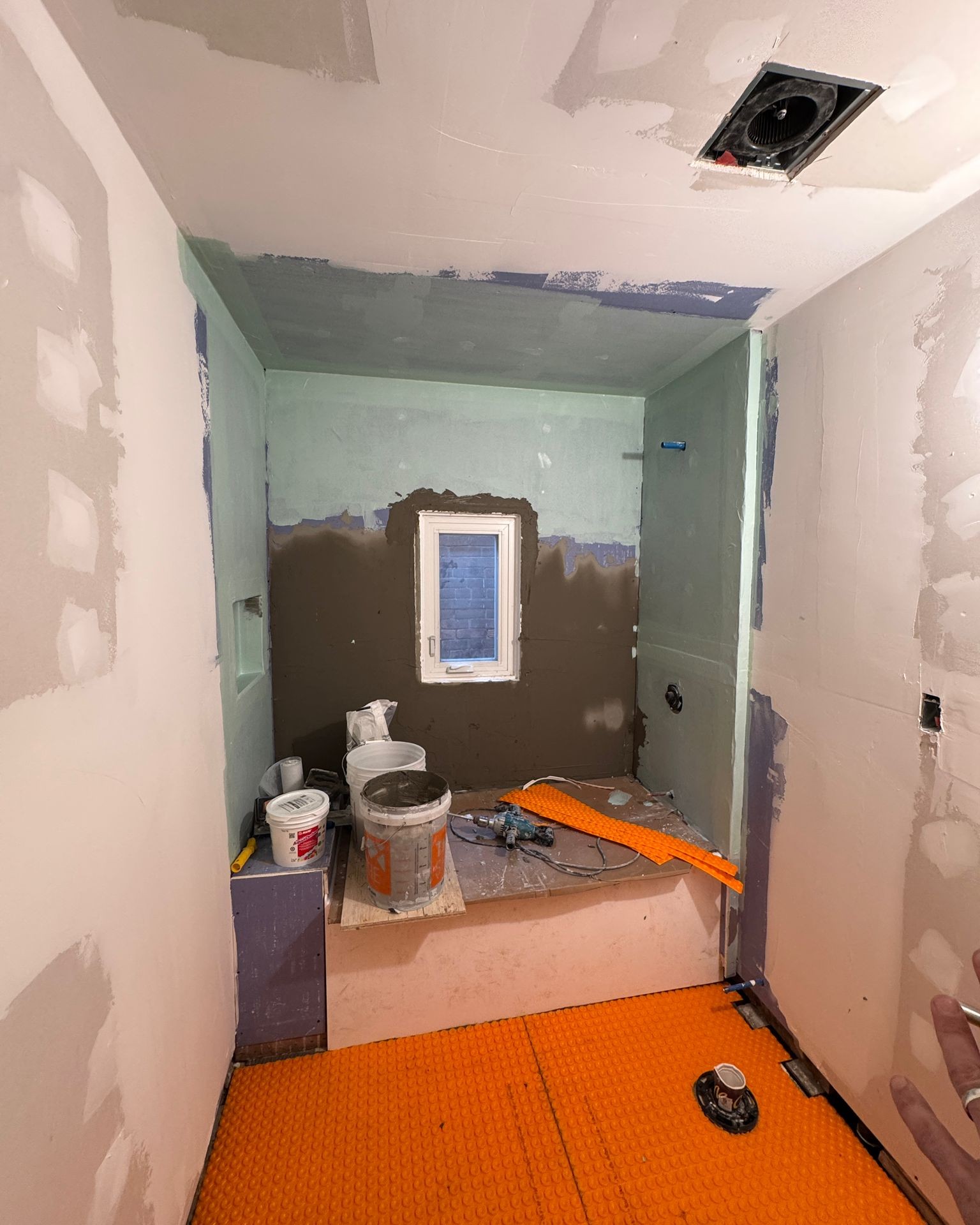 Bathroom Waterproofing & In-Floor Heating Installation