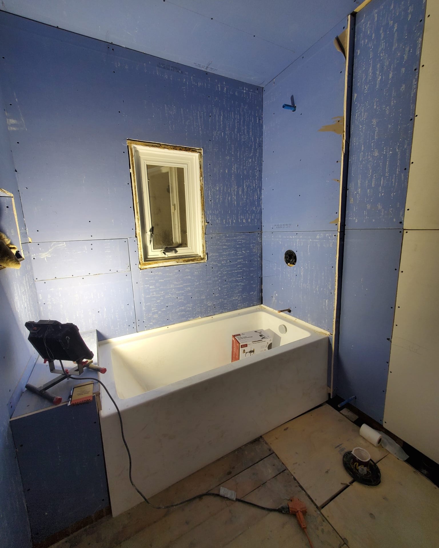 Tub Installation & Waterproof Prep